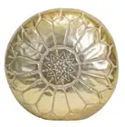 Gold Moroccan Pouf Pouffe Ottoman Footstool