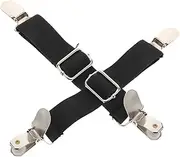 Amosfun Elastic Pant Clips Boot Straps for Bike Jeans Trousers Stirrups Bed Sheet Straps for Men Women