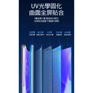 SAMSUNG S22 Ultra 曲面螢幕 UV固化防爆膜 保護膜 抗暴膜-2片裝(含燈)