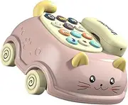 Kisangel Educational Toy Phone for Toddlers Montessori Toys Set Music Bright Colors Develop Hearing Language Skills