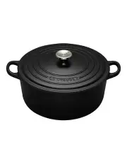 [Le Creuset] Signature Round Casserole Satin 20cm in Black