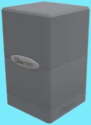 ULTRA PRO SMOKE GREY DECK SATIN TOWER BOX Gaming Card Dice Storage Compartment