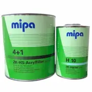 MIPA 4+1 ACRYFILLER PRIMER KIT GREY WITH H10 - 5L KIT 2k HS PREMIUM FILLER