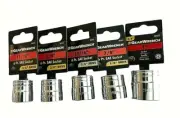 GearWrench 3/8" Drive 6 Point Sockets 11/16" 3/4" 13/16" 7/8" 1" Lot of 5 - NEW