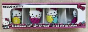 New In Box HELLO KITTY Glassware 4PC Set Shot Glasses Sanrio