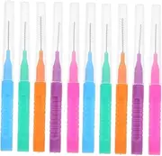 Veemoon 50Pcs Interdental Cleaning Brushes for Portable Cleaner Tool Vibrant Colors Easy to Use Cleaning Brushes for Food Particle Removal