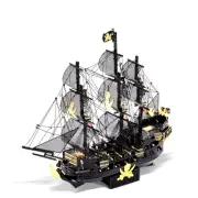Building Blocks Set - 3D Metal Puzzle Black Pearl Model DIY Assembly Jigsaw Toy