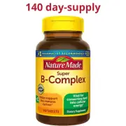 Nature Made Super B-Complex 8 essential B vitamins + vitamin C 140 Tablets