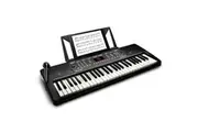 Alesis 54 Key Electric Keyboard Piano w Built-In Speakers Microphone Music Rest