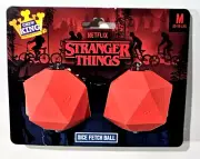 Netflix Stranger Things Dog Dice Fetch Ball Toy M 25-50 Lb