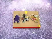 McDonald's McDonaldland Grimace Hamburglar Birdie 3 lapel Pin Set NEW