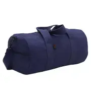 Navy Blue Cotton Canvas Shoulder Messenger Bag - Rothco Heavyweight Duffle Bags