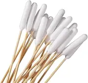 YMCLUB 6 Inch Long Cotton Swabs for Dogs - 100Pcs Large Cotton Buds with Wooden Handle - Professional Ear Cleaning Swabs for Pet - Epiotic Advanced Ear Cleaner Compatible - Long Q Tips for Dogs