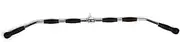 Randy & Travis Rubber-Coated LAT Pull-Down Bar Attachment - Heavy Duty Steel Cable Exercise Accessories