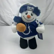 Forever Collectibles NFL Indianapolis Colts Snowman Plush/Decor - New w/tags