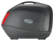 GIVI V35 Side Hard Cases with Red Lenses Matte Black V35NA