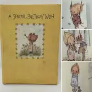 VTG BETSEY CLARK A Special Birthday Wish HALLMARK 1973 Greeting Card BOOK Small