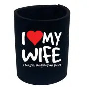 Love My Wife And Yes - Funny Can Bottle Stubbie Novelty Gift Stubby Holder