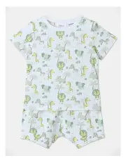 [Sprout] Safari Rib Pyjama Set in White