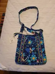 VERA BRADLEY DISNEY FLORAL PATTERN CROSSBODY BAG / PURSE