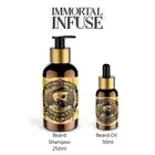 Immortal NYC Beard Shampoo 250ml + Beard Oil 50ml Barbers Barbering Styling