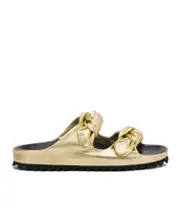 knotted double-strap sandals 36,37,38,39,40 Nude