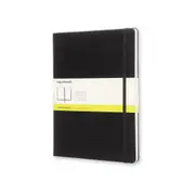 Moleskine Classic Plain Hard Cover Notebook Office/Student Journal Pad XL Black
