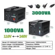 240V-110V 3KW 1KW Peak Converter Voltage Step Up & Down Transformer 110V-240V