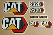2015-2020 NEW STYLE 232D CUSTOM STICKER SKID STEER CATERPILLAR CAT DECAL 232