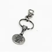 Renew A Steadfast Spirit Within Me Keychain, Psalm 51 10, Clip On Keychain, Gift