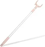 Closet Reacher Pole Clothing Hanger Shepherds Hook Telescoping Closet Pole Garment Poles for Closet Shelf Ceiling