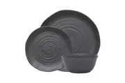 12pc Ecology Ottawa Stoneware Dinner Set Plate Bowl Serving Tableware Stone