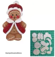 GINGERBREAD MRS CLAUSE Metal Cutting Die Christmas Card Making Scrapbook