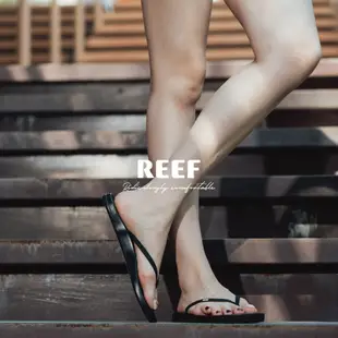 REEF CUSHION SLIM系列 舒適細長帶女款夾腳拖涼鞋 RF0A39U6BLA