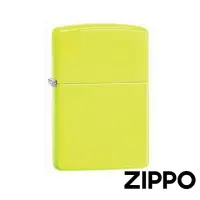 在飛比找momo購物網優惠-【Zippo】黃霓虹螢光漆防風打火機(美國防風打火機)