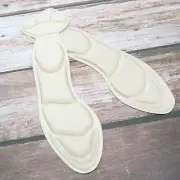 2 in Shoe Heel Inserts for Women Loose Shoes High Insole Creamy White Man