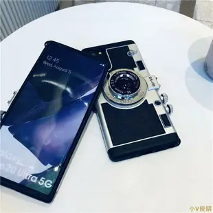 小V優購適用於同款3D三星立體超擬真復古相機手機殼samsung Note 20 Ultra S21 S22+