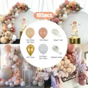 105PCS Macaron Pastel Balloon Garland Arch Kit Wedding Baby Shower Party Decor[