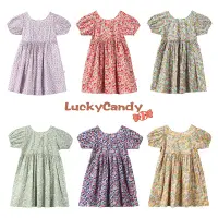 在飛比找蝦皮商城優惠-LuckyCandy 夏日寶寶洋裝 女童連身裙 滿佈小碎花 