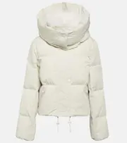 [Yves Salomon] Yves Salomon Shearling-trimmed cotton-blend down jacket AU 16 multicoloured