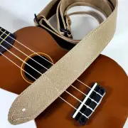 Brown Premium Leather Ukulele Strap - Light Brown Ukulele Strap -Handmade -Tan