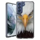 For Samsung Galaxy S20 S21 S23 S24 FE 5g TPU Case+Glass(Eagle Stare)