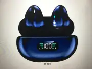 Earbuds Wireless Bluetooth, Q80 Ring clip protection Earbuds - Black