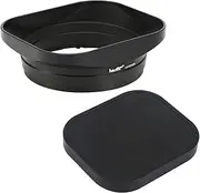 Haoge LH-S245G Metal Bayonet Square Lens Hood for Sony FE 50mm F2.5 G,FE 40mm F2.5 G,FE 24mm F2.8 G Lens Shade with Cap on Sony a7C a7R4 a7m4