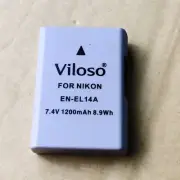 NEW Proocam Nikon EN-EL14 Compatible Battery for D3100 D3200 D5100 D5300 Camera