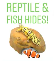Various Reptile Fish Turtle Hide Decor RESIN Rock Cave Hiding Spot *You CHOOSE*