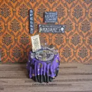 HALLOWEEN ~ FORTUNE TELLER TABLE ~ DOLLHOUSE MINIATURES