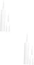 8 Pcs Empty Hose Refillable Sealant Caulk Tube Sealant Caulking Tubes Mastic Sealing Grout Sealer Plastic White