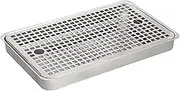 Beer Drip Tray, Stainless Steel Surface Mount Drip Tray Beverabar Drip Tray for Kegerator and Home Bar/40Cm