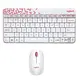 LOGITECH 920-008206 羅技 無線鍵盤滑鼠組 MK240-白色/紅邊 X/589361
